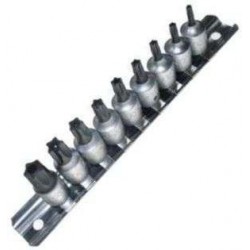 Eszközök - Condor Tools Torx Plus 5-szögű dugókulcs készlet nyílással TS10-TS50 1/4" 9 darab
