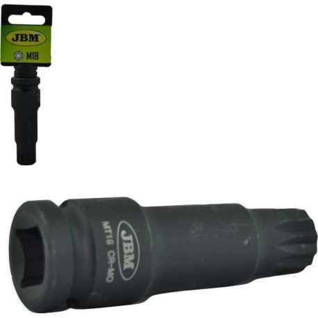 Condor Tools - 1/2" légkulcs dugókulcs sokszögű furattal M18 x 75 mm